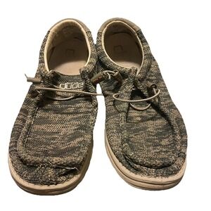Hey Dude Mens Wally Sox Shoes Slip-On Lightweight Woodland Camo Green Size 13